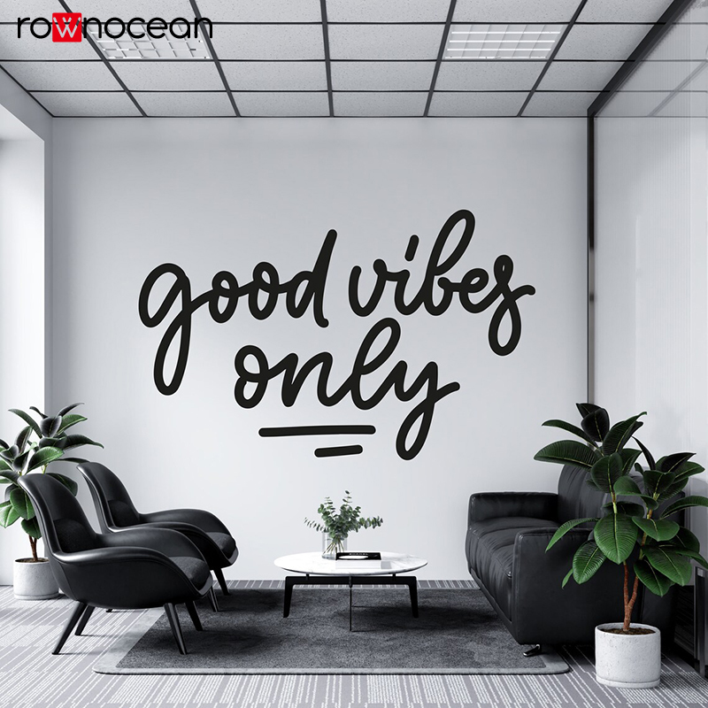 Home Gym Vibes - Good Vibes Wall Decal Gym กฎ
