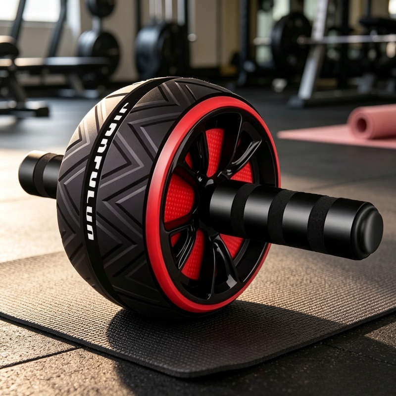 Home Gym Gear - ล้อบริหารหน้าท้องแบบกันลื่น ทนทาน อุปกรณ์ออกกำลังกายสำหรับผู้ชาย ผู้หญิง ใช้ในบ้านหรือยิม