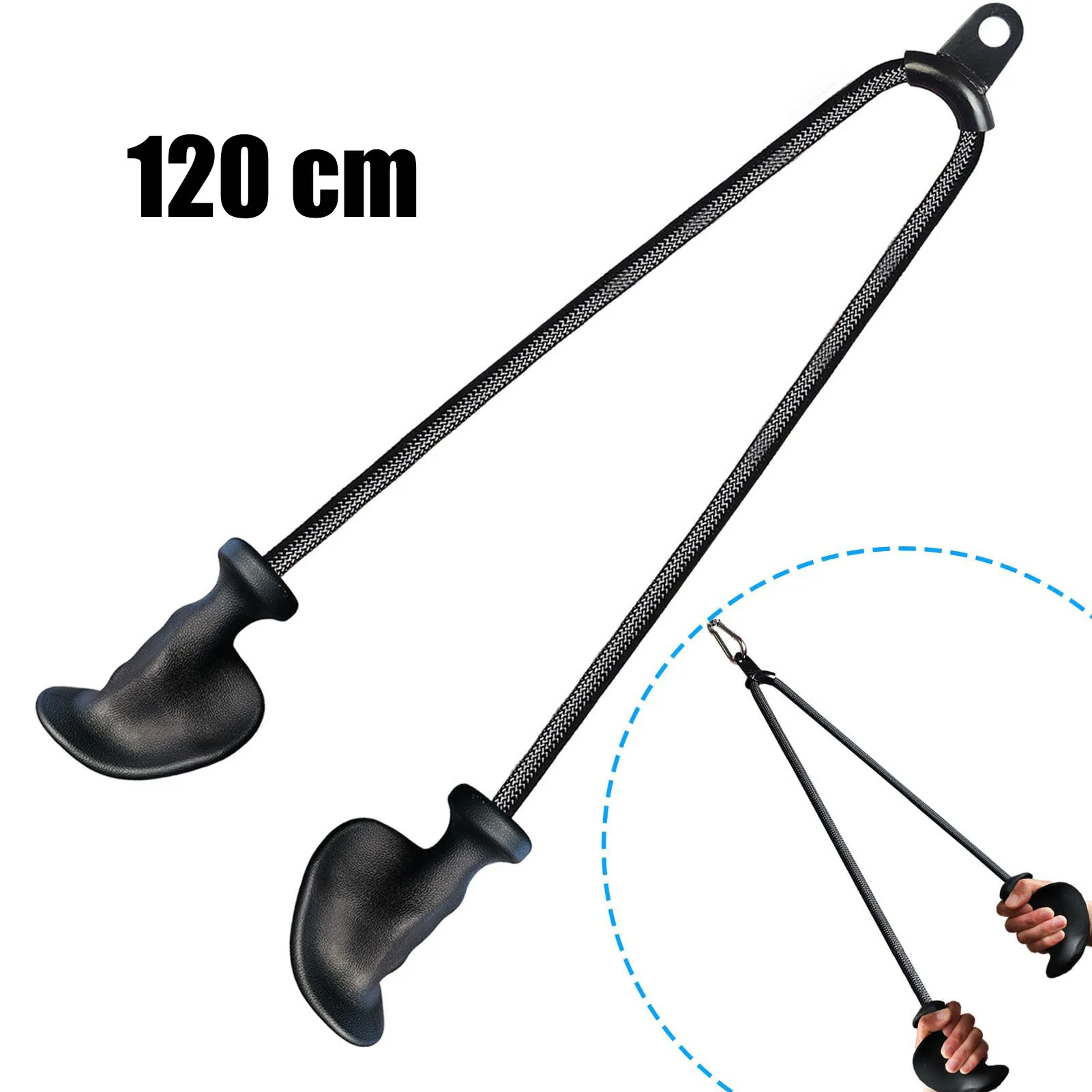 Lat Pulldown Cable - ERGONOMIC Triceps เชือก,จับง่าย,ลื่น,Heavy Duty ดึง Handle,