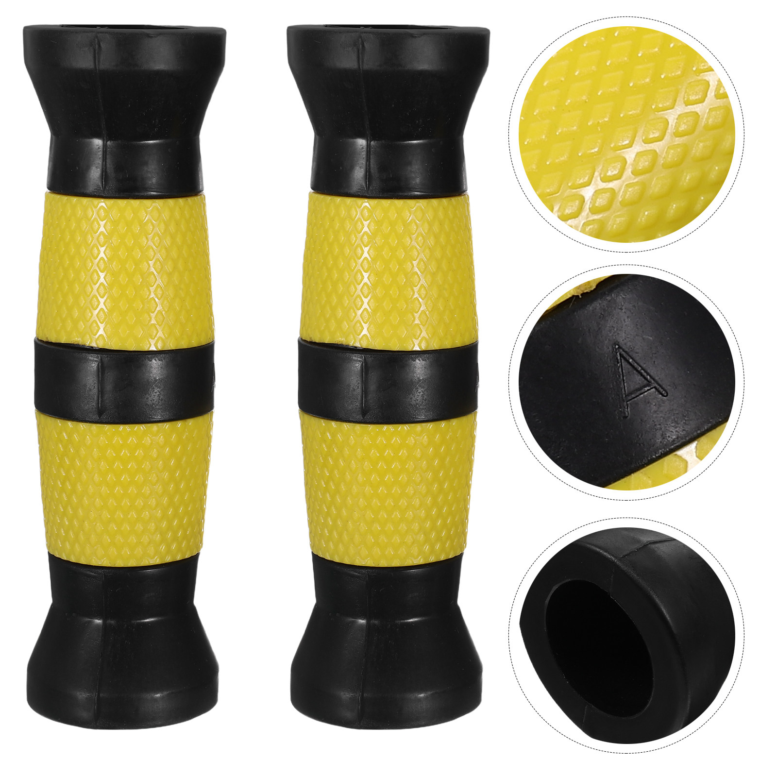 Home Gym Exercise - ปลอกหุ้มด้ามดัมเบลกันลื่น 2 ชิ้น วัสดุ PVC สำหรับบาร์เบล