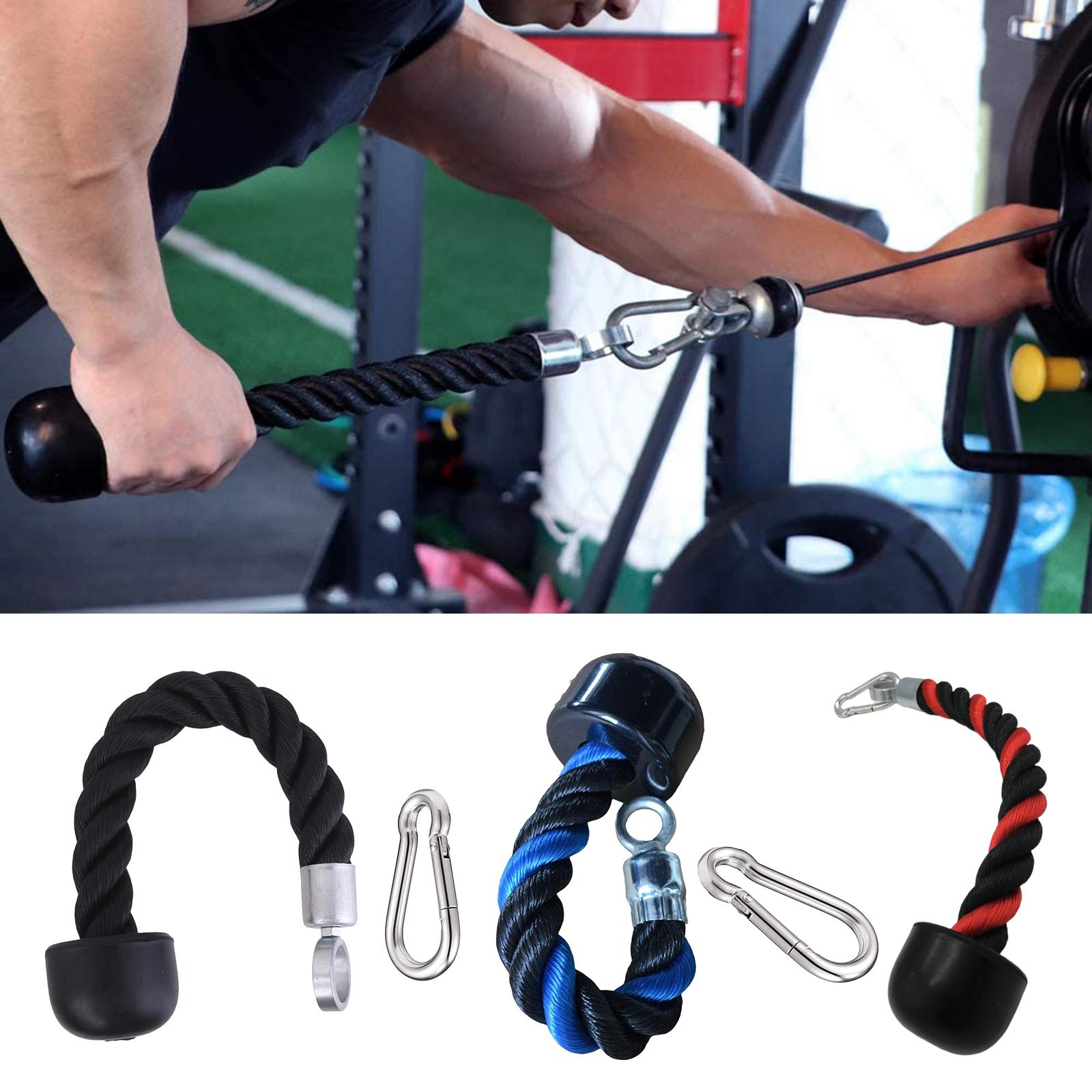 Lat Pulldown Cable - Triceps เชือกเดี่ยวรอก Cable สิ่งที่แนบมาลงลาดอุปกรณ์จับ Grip Strength