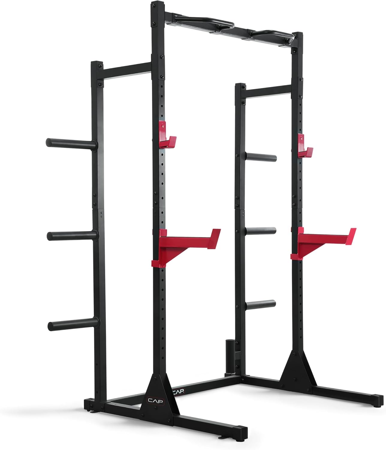 Home Gym Rack - อุปกรณ์ออกกำลังกายที่บ้าน, วัสดุเหล็ก, หลายสี, แร็คยกน้ำหนักพร้อมบาร์โหนและอุปกรณ์เสริม