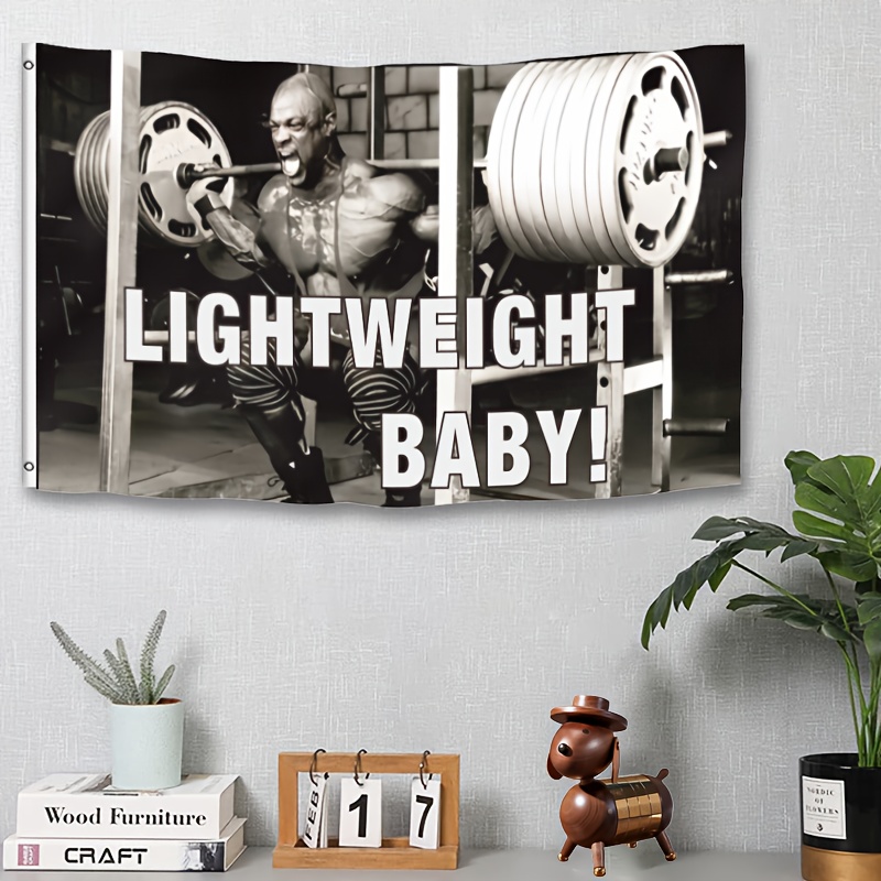 Home Gym Vibes - ผ้าแขวนผนังลาย Ronnie Coleman น้ำหนักเบา 1 ชิ้น