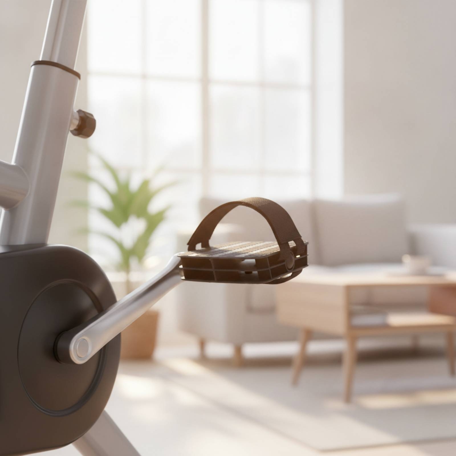 Home Gym Exercise - แป้นเหยียบจักรยานออกกำลังกายพร้อมสายรัด แป้นเหยียบจักรยานในร่มแบบมีสายรัด แป้นเหยียบพร้อมสายรัด ทนทาน ใช้งานได้ยาวนาน สำหรับยิมที่บ้าน
