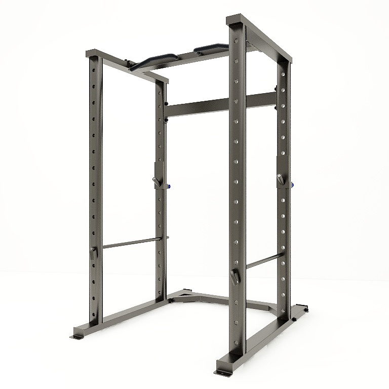 Home Gym Rack - โครงเหล็กยกน้ำหนักและแร็คสควอทสำหรับการฝึกความแข็งแรงทั่วร่างกาย อุปกรณ์สำหรับยิมที่บ้านและฟิตเนสเชิงพาณิชย์ 1