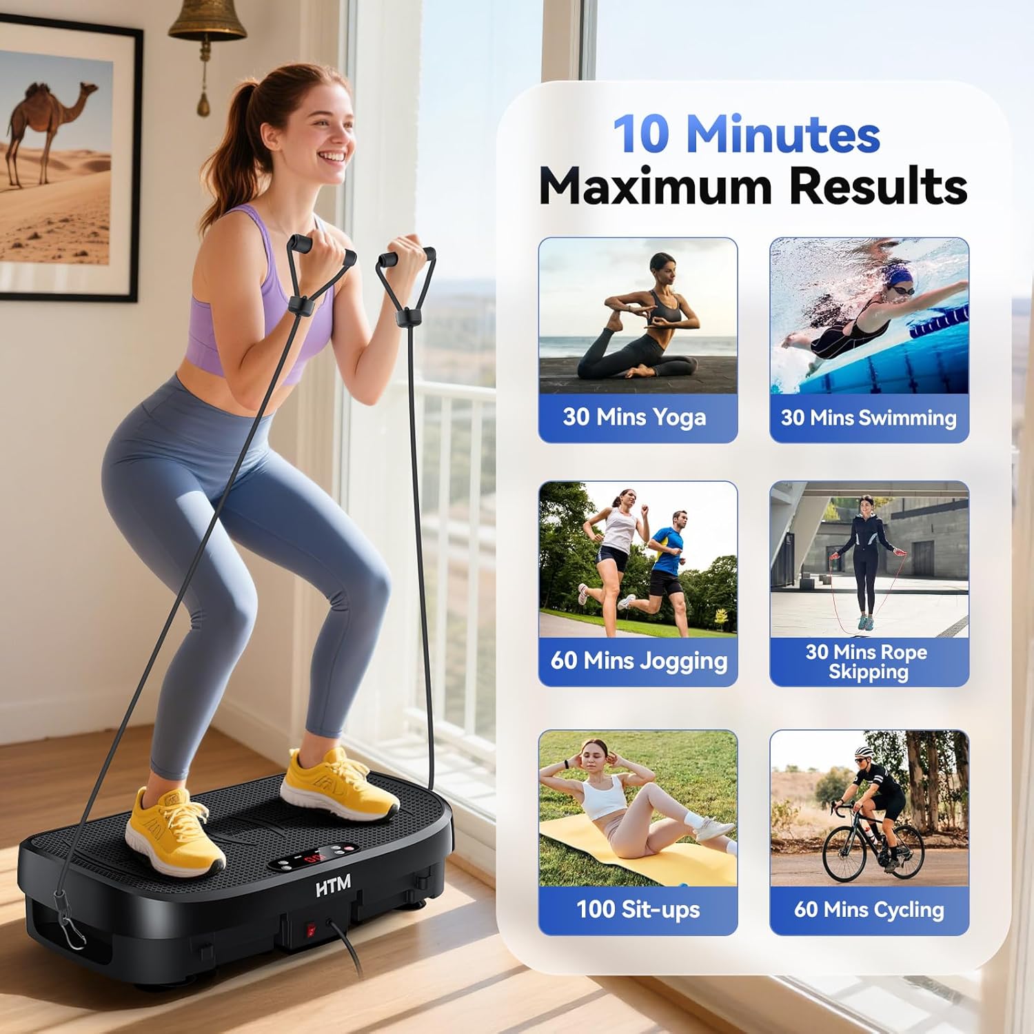 แผ่นสั่นสะเทือนสำหรับออกกำลังก - Home Gym Gear บทวิจารณ์และราคา