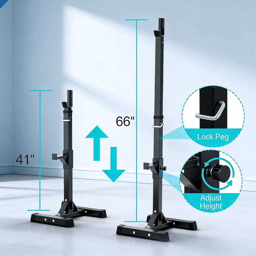 แท่นวางสควอทสำหรับเบนช์เพรสแบบ - Home Gym Rack บทวิจารณ์และราคา