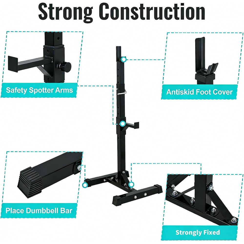 แท่นวางสควอทสำหรับเบนช์เพรสแบบ - Home Gym Rack บทวิจารณ์และราคา