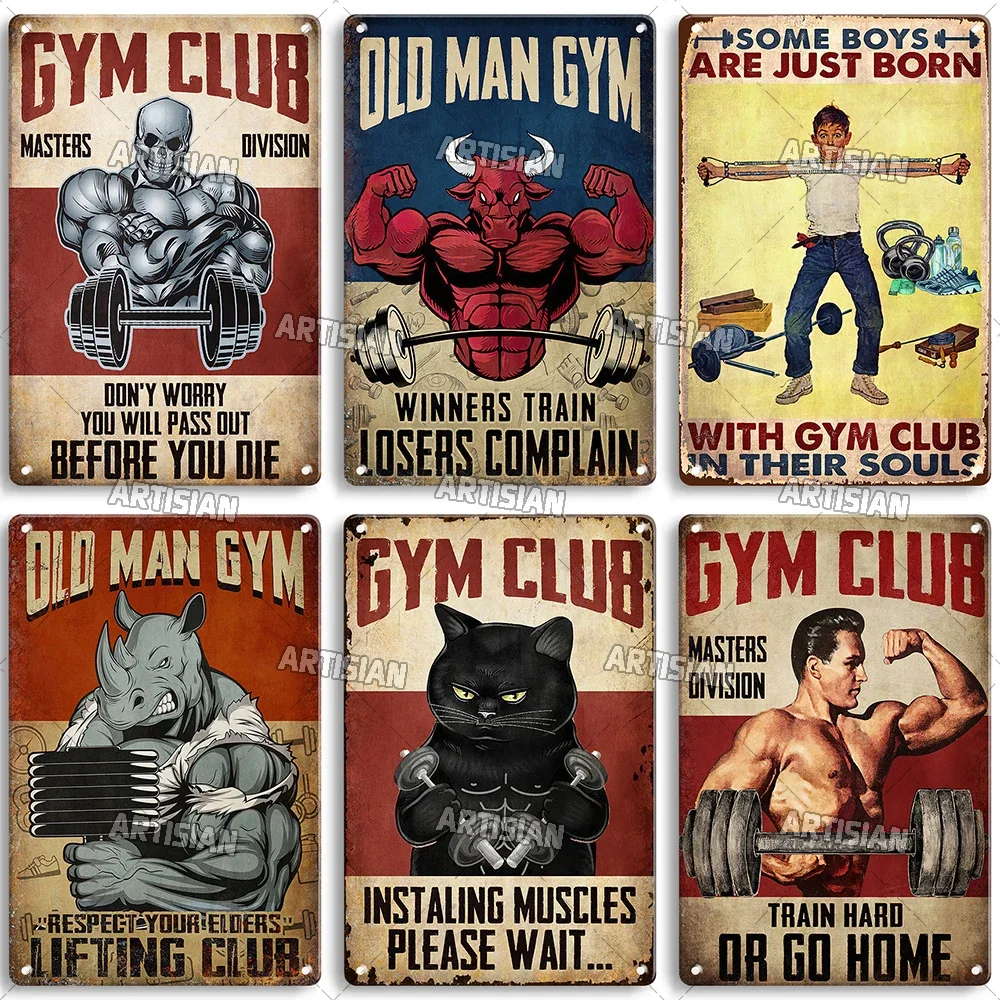 ป้ายโลหะตกแต่งผนังลายศิลปะคำคม - Home Gym Decor บทวิจารณ์และราคา