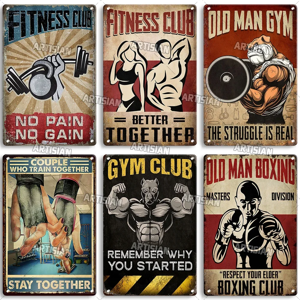 ป้ายโลหะตกแต่งผนังลายศิลปะคำคม - Home Gym Decor บทวิจารณ์และราคา
