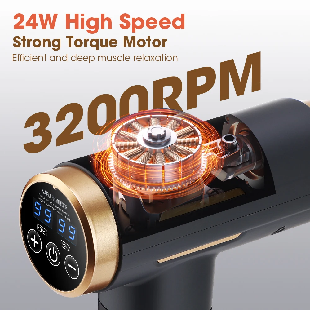 ปืนนวดไฟฟ้า 24 วัตต์ 99 ระดับป - Home Gym Gear บทวิจารณ์และราคา