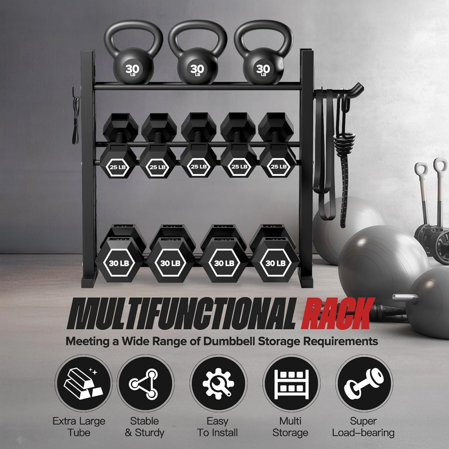 ใช้ในบ้าน, วัสดุเหล็ก, สีเงิน, - Home Gym Rack บทวิจารณ์และราคา