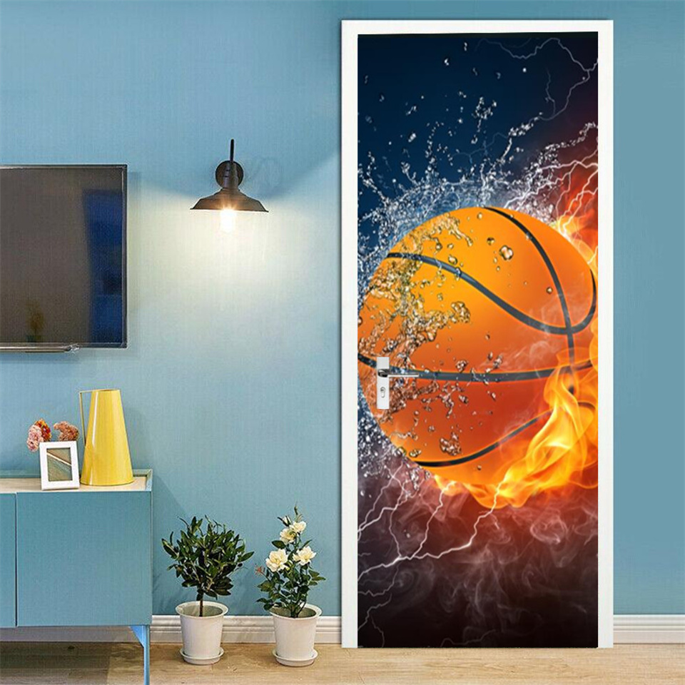 ฟุตบอลบาสเกตบอล3D วอลล์เปเปอร์ - Home Gym Decor บทวิจารณ์และราคา