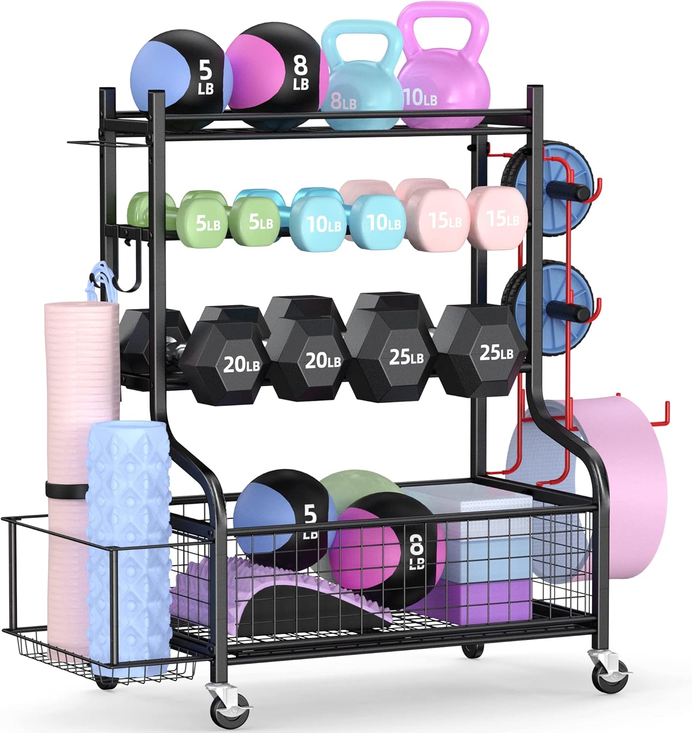 ชั้นวางดัมเบลสำหรับยิมที่บ้าน  - Home Gym Rack บทวิจารณ์และราคา