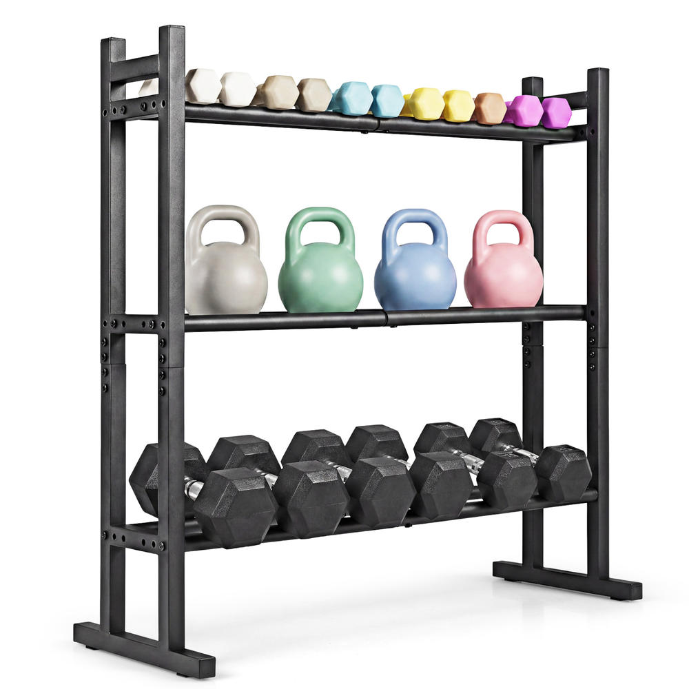 ชั้นวางดัมเบล 3 ชั้นแบบ Heavy  - Home Gym Rack บทวิจารณ์และราคา