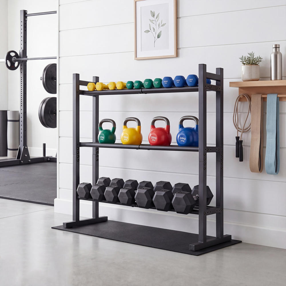 ชั้นวางดัมเบล 3 ชั้นแบบ Heavy  - Home Gym Rack บทวิจารณ์และราคา