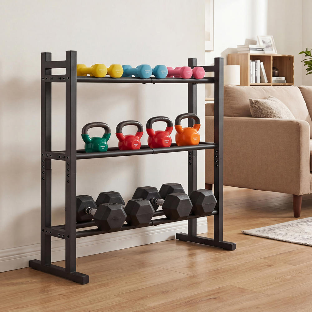 ชั้นวางดัมเบล 3 ชั้นแบบ Heavy  - Home Gym Rack บทวิจารณ์และราคา