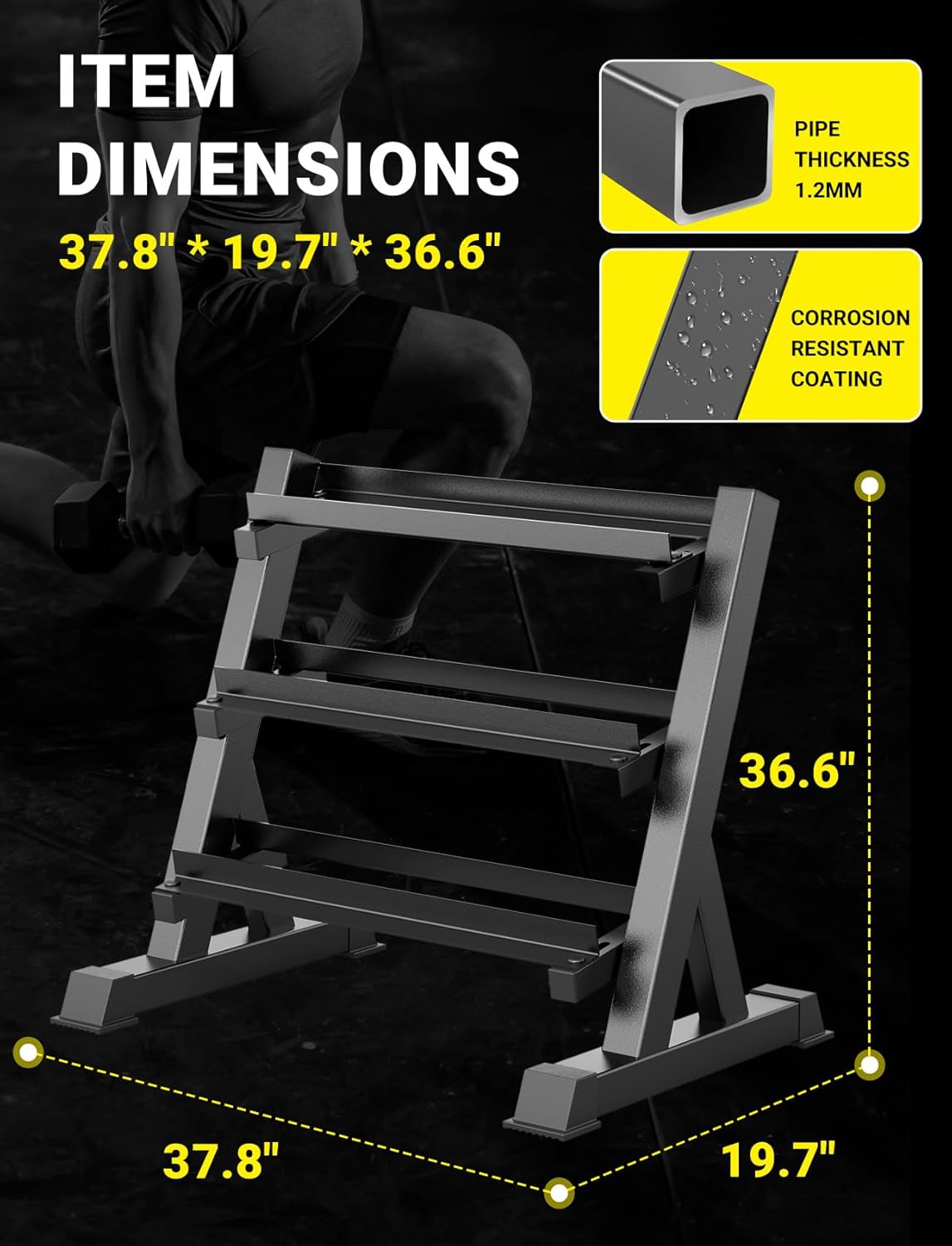 ชั้นวางดัมเบลสำหรับยิมที่บ้าน, - Home Gym Rack บทวิจารณ์และราคา